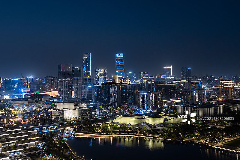宁波城市夜景风光图片素材