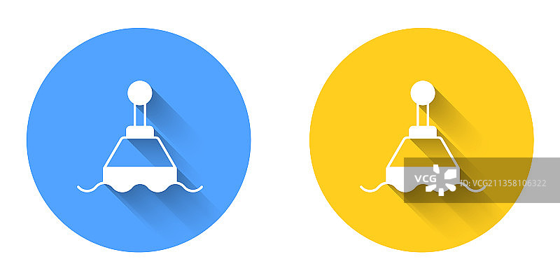 海上白色浮标icon图片素材