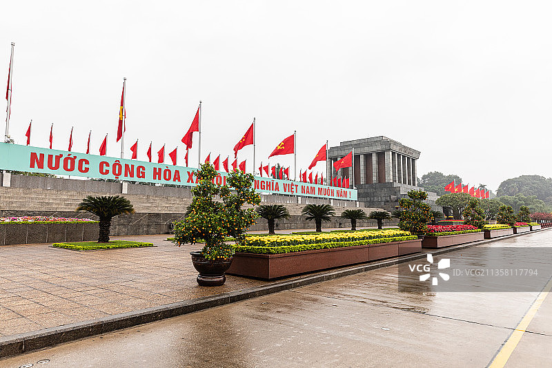 越南河内巴亭广场图片素材