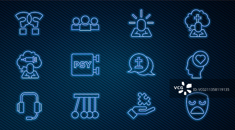 戏剧面具与破碎的心图片素材