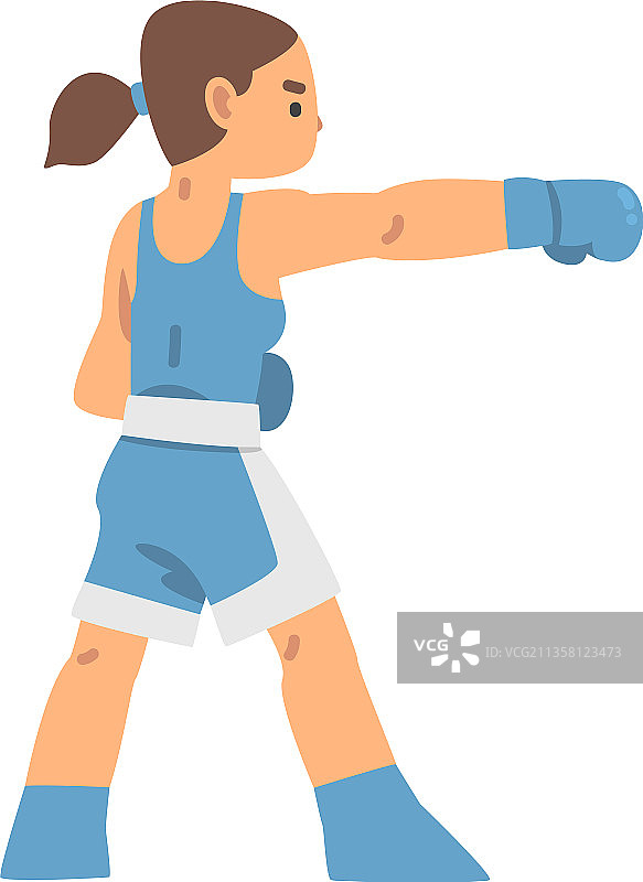 参加格斗运动的女人图片素材