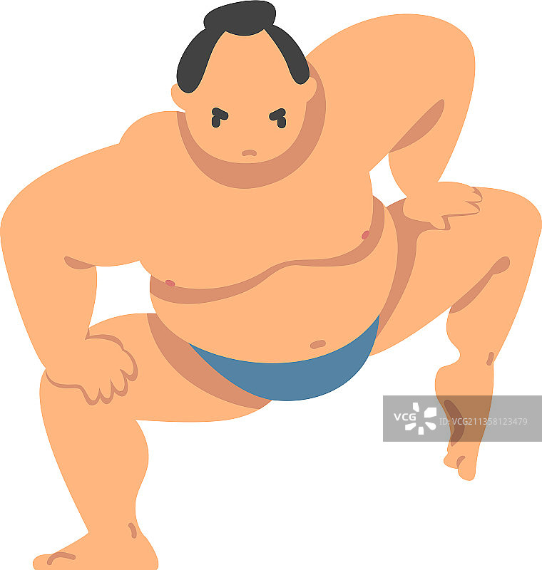 相扑运动格斗中的力士图片素材