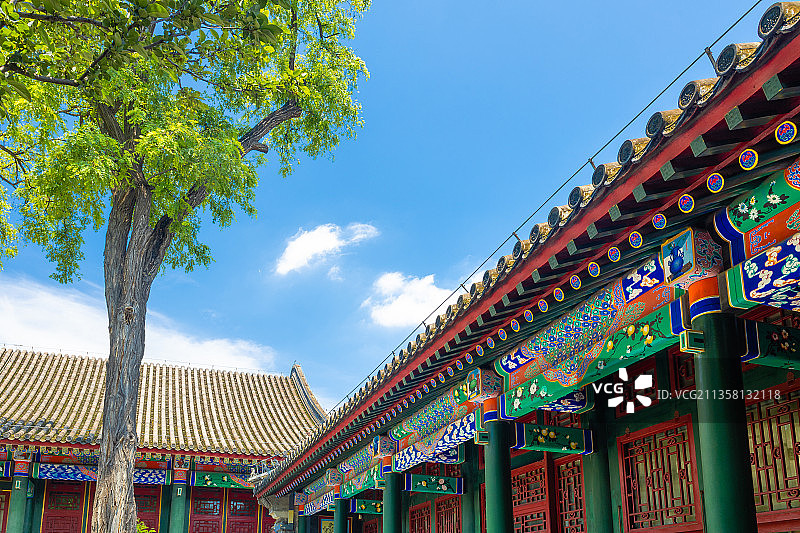 中国北京恭王府的建筑图片素材