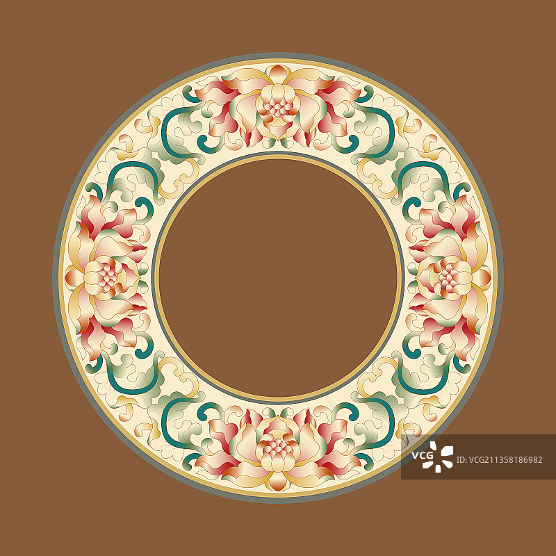 传统花纹装饰纹样图片素材