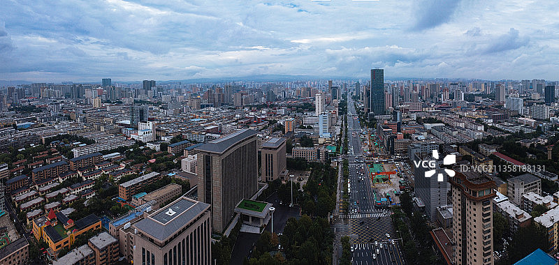 太原 万柏林区 迎泽大街 迎泽大桥 和平南路 博物院 汾河图片素材