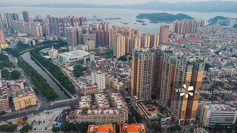 广东省汕尾体育馆环境航拍图片图片素材