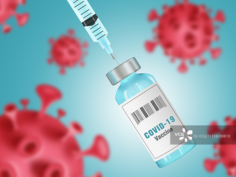 注射疫苗消灭病毒图片素材
