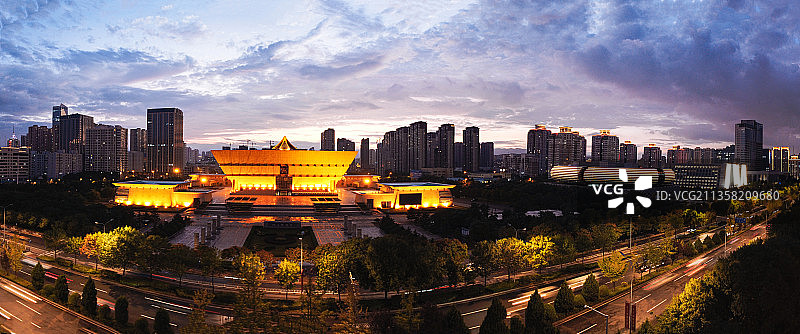 太原 万柏林区 迎泽大街 迎泽大桥 和平南路 博物院 汾河图片素材