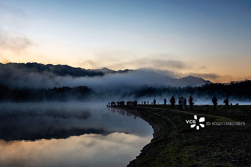 奇墅湖仙境图片素材