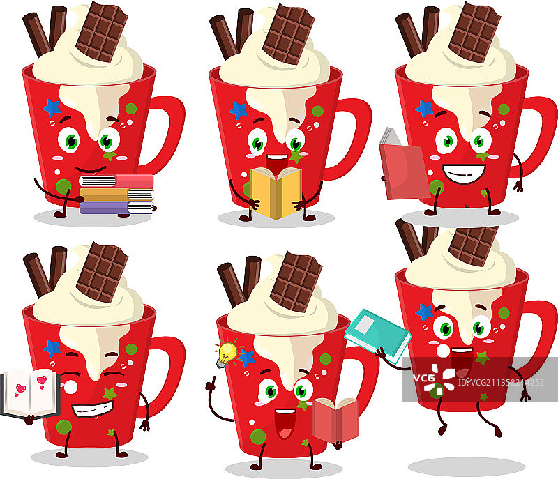 冰沙咖啡卡通人物图片图片素材