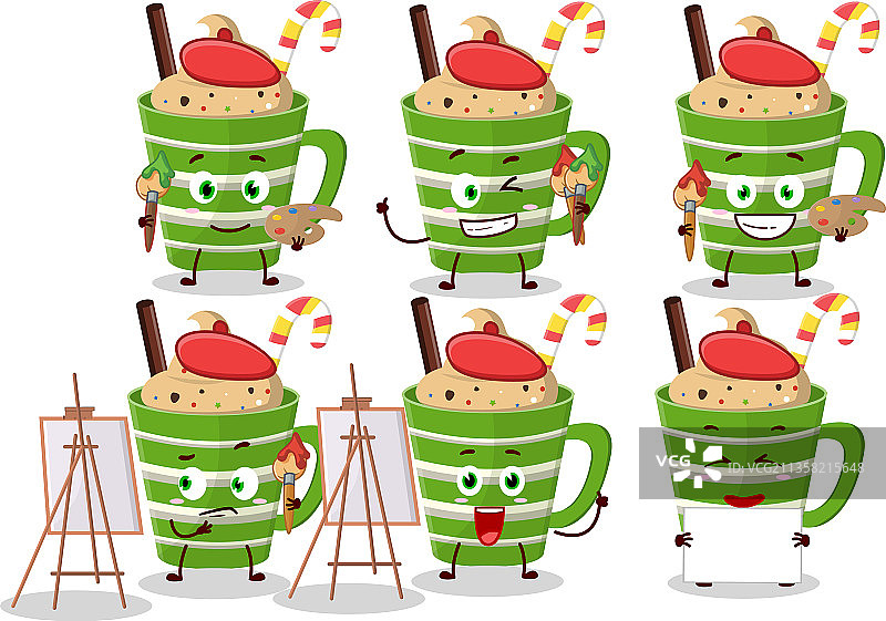 艺术家的法拉沛巧克力卡通图片素材