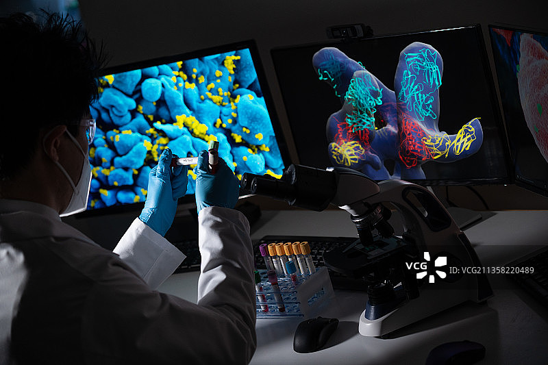 用于检测性传播疾病的血液检测：乙型和丙型肝炎、梅毒、艾滋病毒图片素材