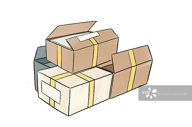 快递箱子图片素材