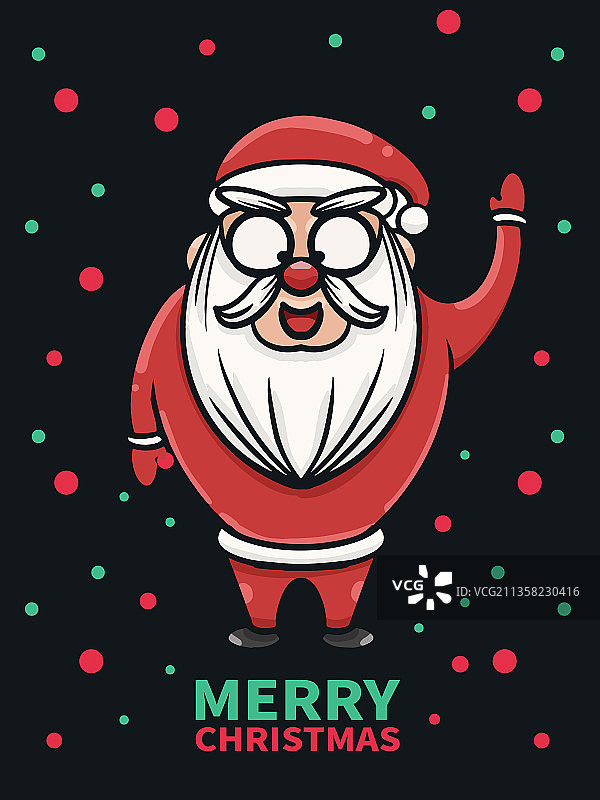 卡通圣诞节插画图片素材