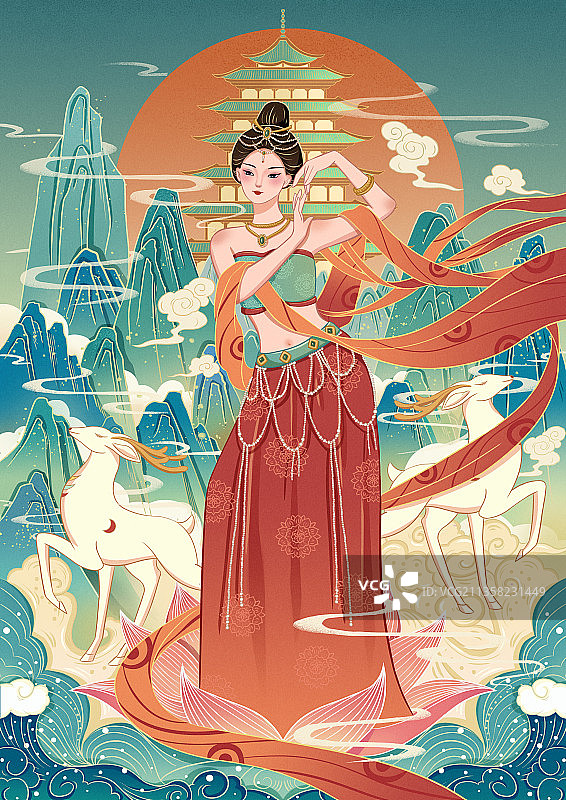 新国风包装插画图片素材