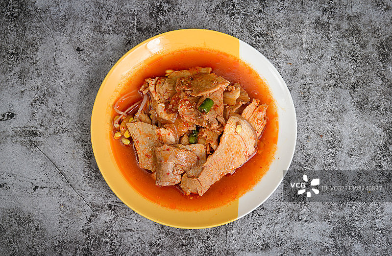 蒜泥白肉图片素材