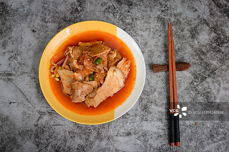 蒜泥白肉图片素材