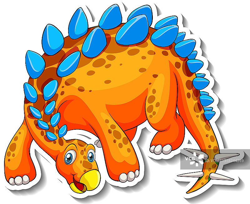 剑龙卡通人物贴纸图片素材