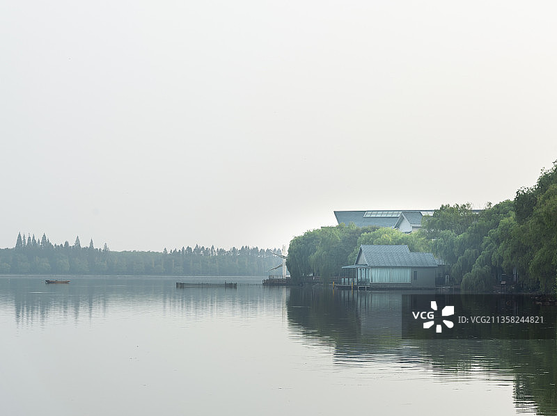 崇明西沙明珠湖景区图片素材
