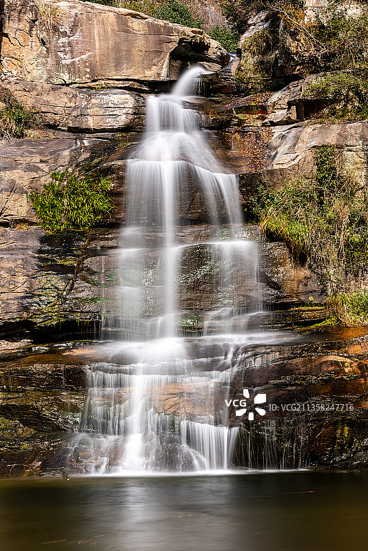 大别山瀑布图片素材