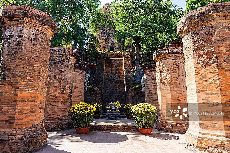 越南芽庄婆那加占婆塔图片素材