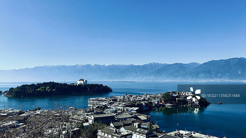 苍山洱海图片素材