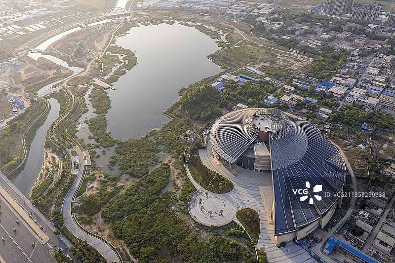 河北保定关汉卿大剧院图片素材