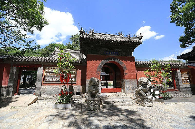 北京市怀柔区红螺寺：山门图片素材