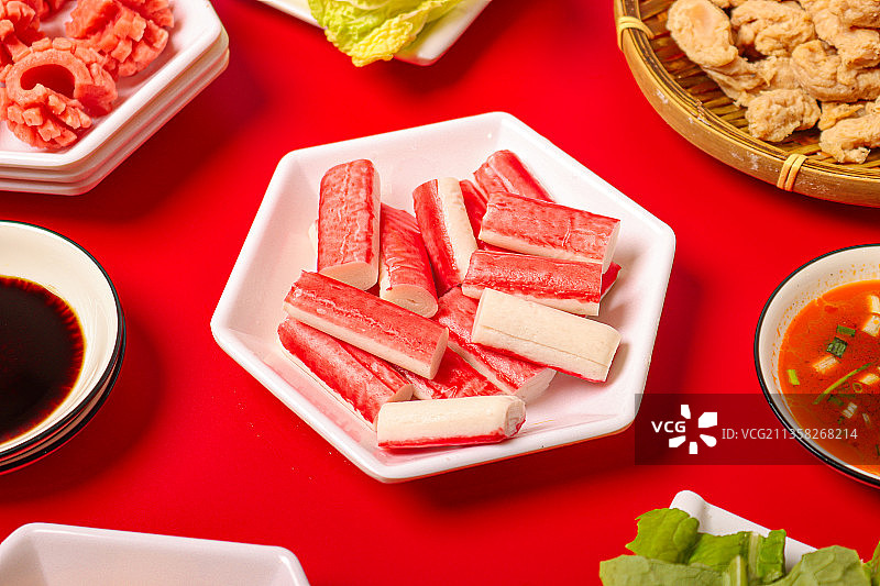 重庆麻辣烫食材-蟹肉棒图片素材