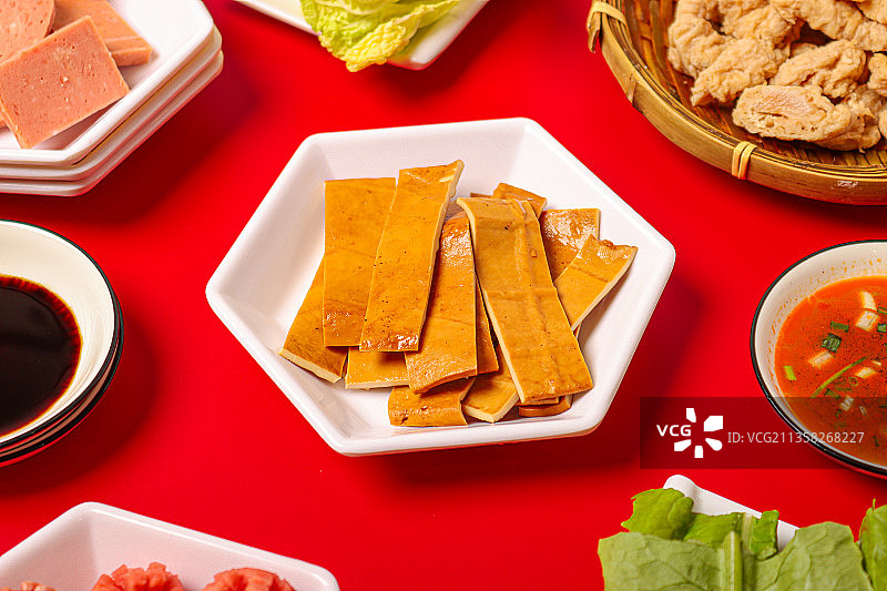 重庆麻辣烫食材-豆干图片素材