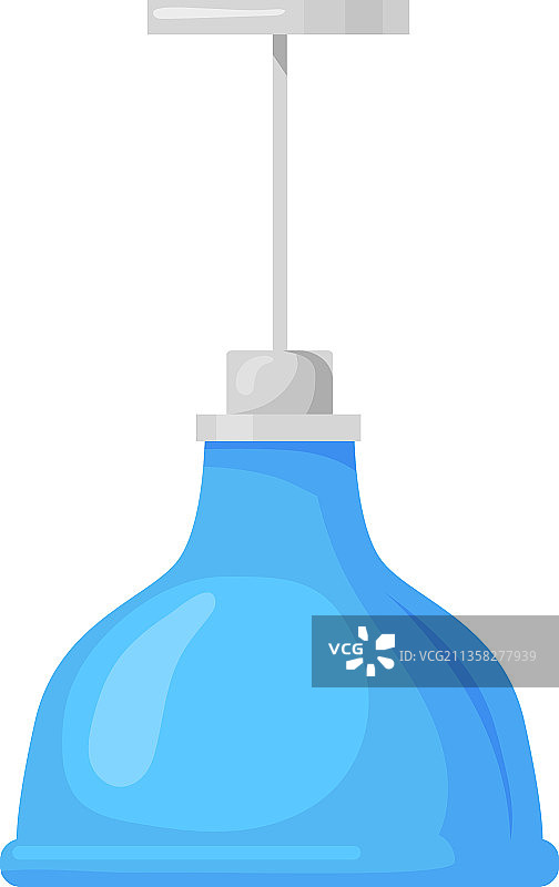 卡通吊灯蓝色枝形吊灯图片素材