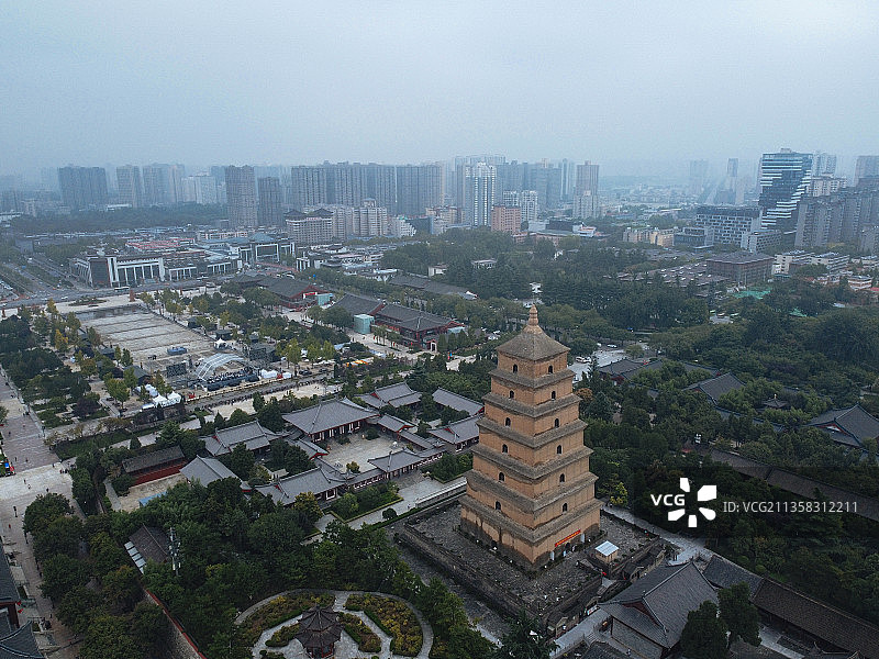 西安 雁塔区 大雁塔 大唐不夜城 大唐芙蓉园 西安大悦城图片素材
