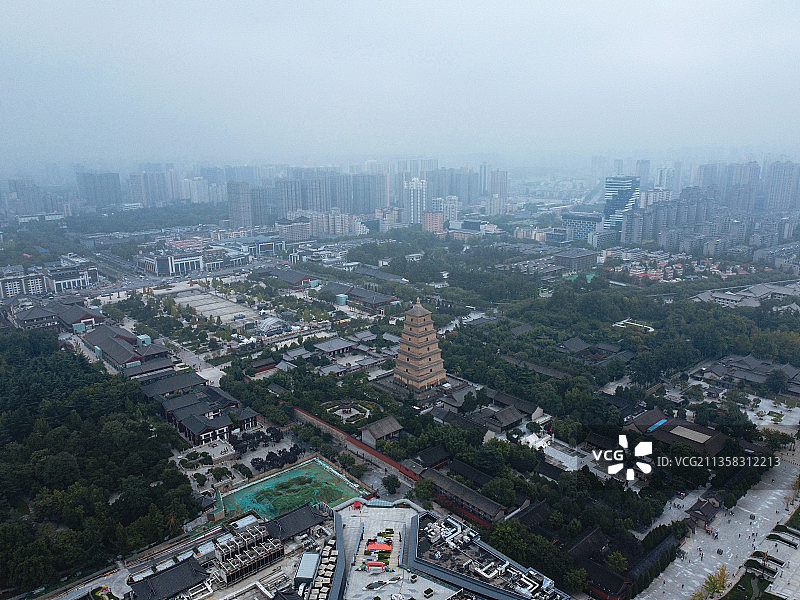 西安 雁塔区 大雁塔 大唐不夜城 大唐芙蓉园 西安大悦城图片素材