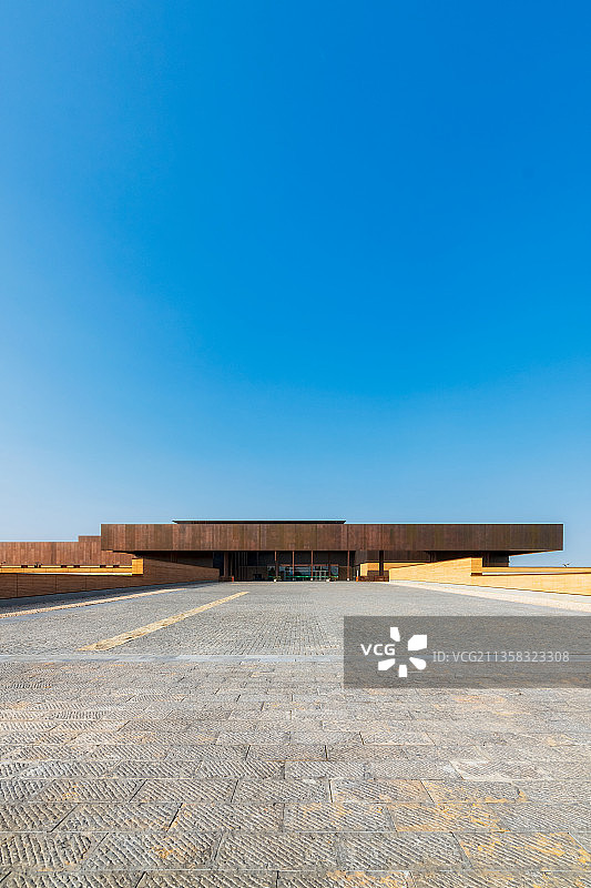 河南洛阳偃师二里头夏都遗址博物馆秋季户外风光图片素材