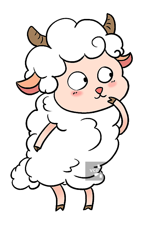 漫画羊形象元素图片素材