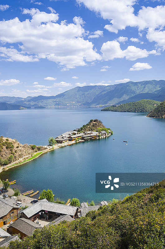 云南省大理市泸沽湖景区图片素材