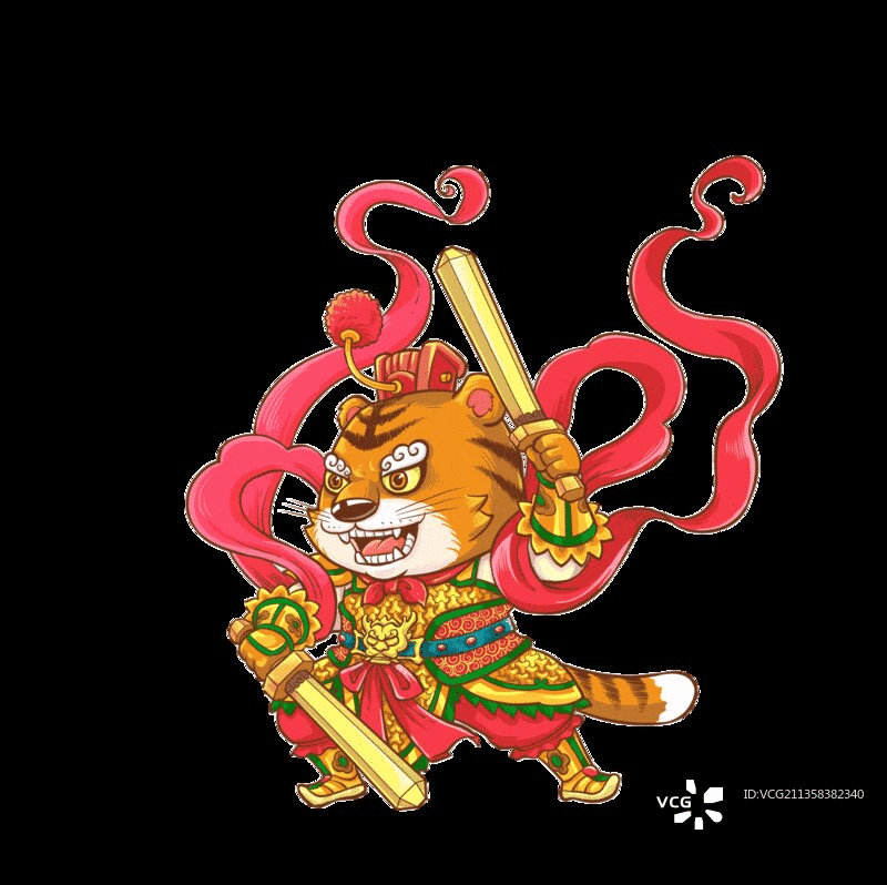 虎虎生威A款图片素材