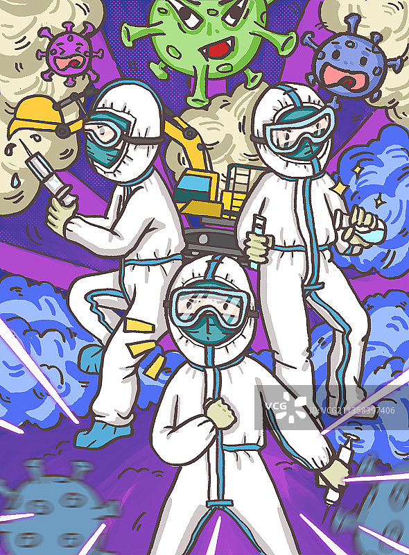 医生抗病毒图片素材