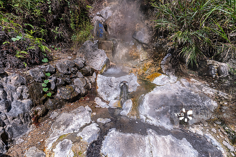 腾冲热海风景风鼓鸣泉图片素材