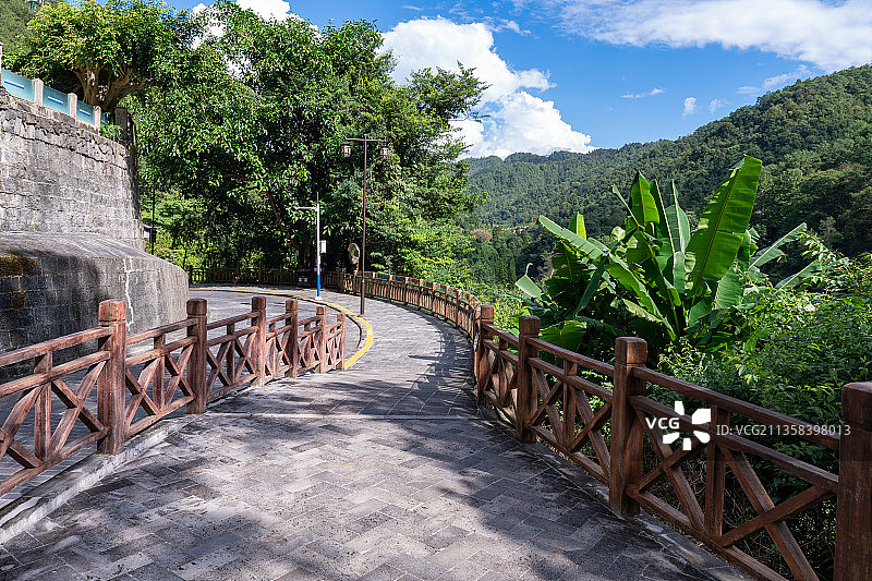 云南腾冲热海风景区内景色图片素材