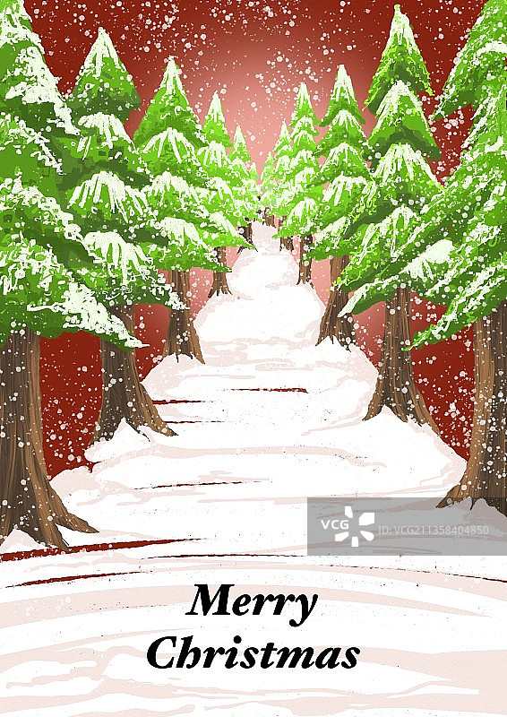 圣诞街道图片素材