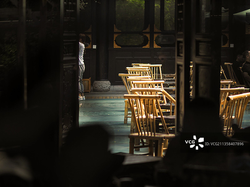 成都老茶馆图片素材