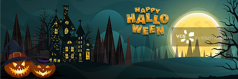 万圣节快乐不给糖就捣蛋海报图片素材