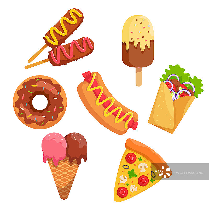 快餐食品合集图片素材