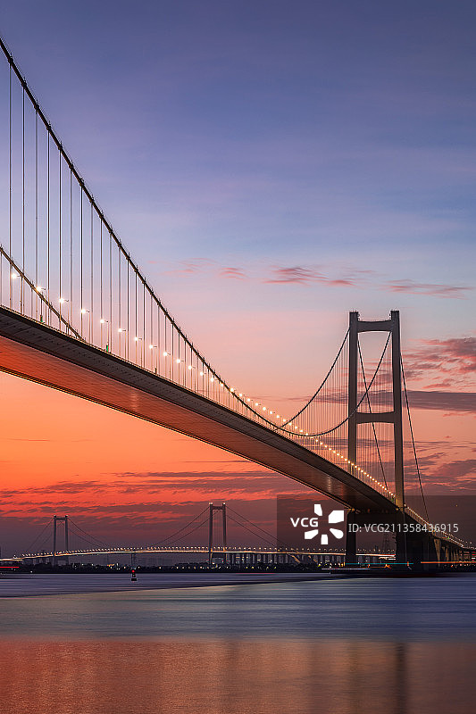 南沙大桥日落图片素材