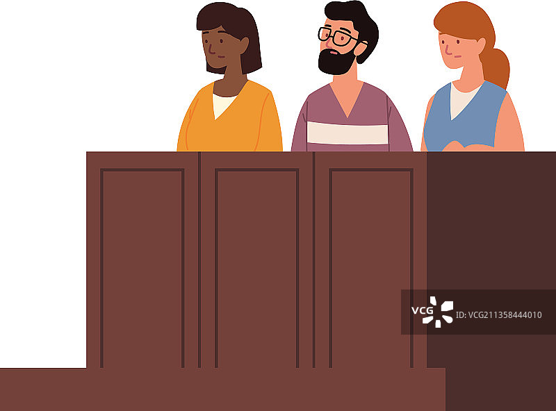 陪审团成员在法院图片素材