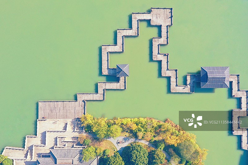 淹城春秋乐园，春秋王宫。图片素材