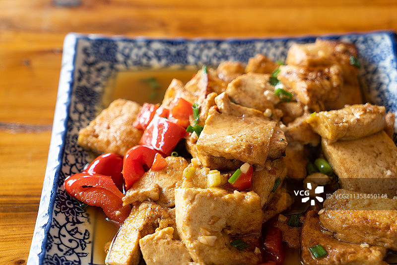 炒豆腐图片素材