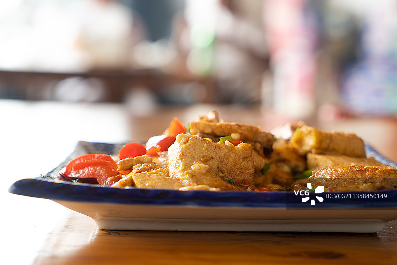 炒豆腐图片素材