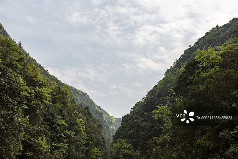 贵州省遵义市十二背后双河谷：景区一角图片素材